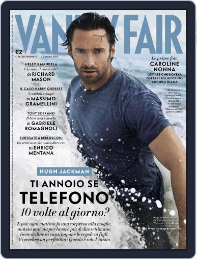 Vanity Fair Italia June 26th, 2013 Digital Back Issue Cover