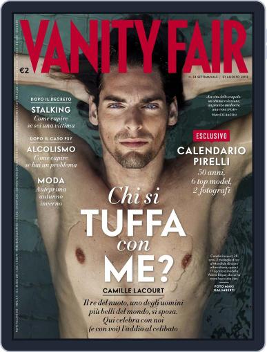 Vanity Fair Italia August 13th, 2013 Digital Back Issue Cover