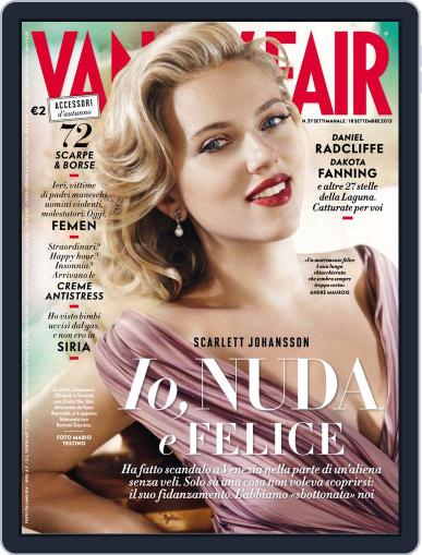 Vanity Fair Italia September 10th, 2013 Digital Back Issue Cover