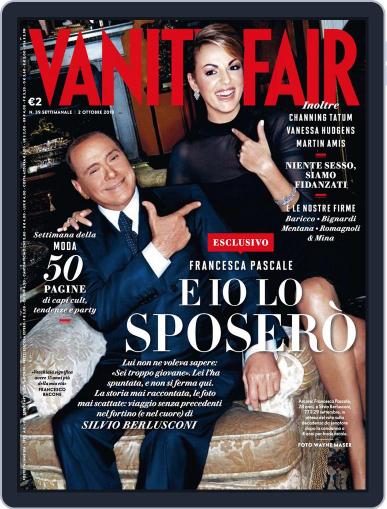 Vanity Fair Italia September 24th, 2013 Digital Back Issue Cover