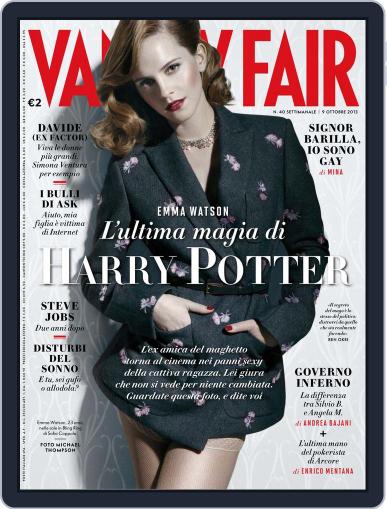 Vanity Fair Italia October 2nd, 2013 Digital Back Issue Cover