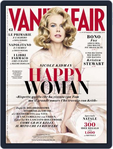 Vanity Fair Italia December 3rd, 2013 Digital Back Issue Cover