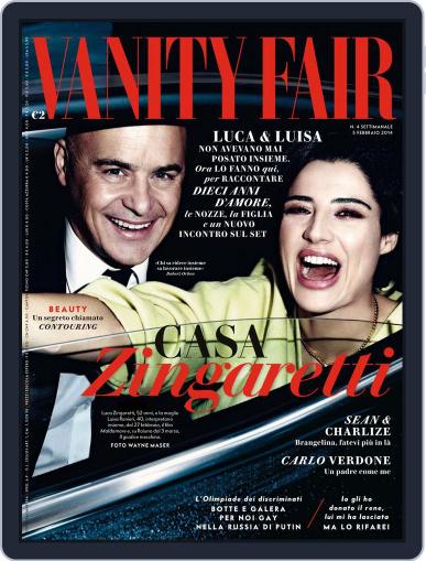 Vanity Fair Italia January 28th, 2014 Digital Back Issue Cover