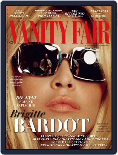 Vanity Fair Italia March 18th, 2014 Digital Back Issue Cover