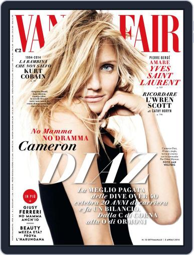 Vanity Fair Italia March 25th, 2014 Digital Back Issue Cover