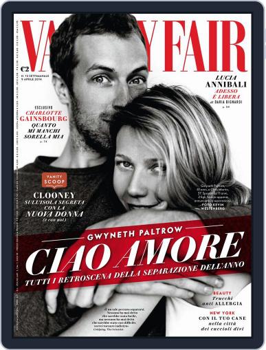 Vanity Fair Italia April 1st, 2014 Digital Back Issue Cover