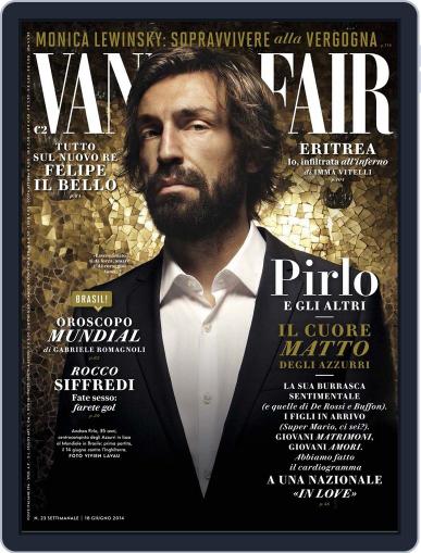 Vanity Fair Italia June 10th, 2014 Digital Back Issue Cover