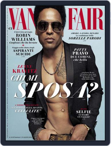 Vanity Fair Italia August 25th, 2014 Digital Back Issue Cover