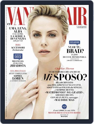 Vanity Fair Italia September 9th, 2014 Digital Back Issue Cover