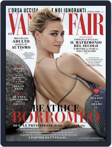 Vanity Fair Italia September 17th, 2014 Digital Back Issue Cover