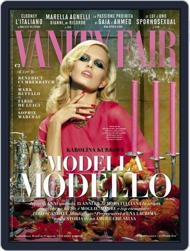 Vanity Fair Italia October 7th, 2014 Digital Back Issue Cover