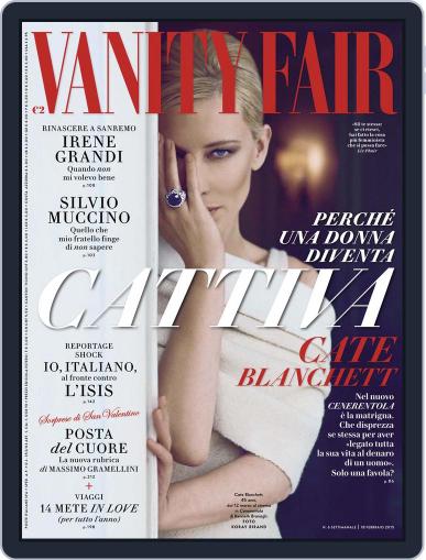 Vanity Fair Italia February 12th, 2015 Digital Back Issue Cover