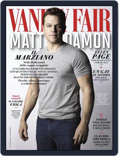 Vanity Fair Italia October 14th, 2015 Digital Back Issue Cover