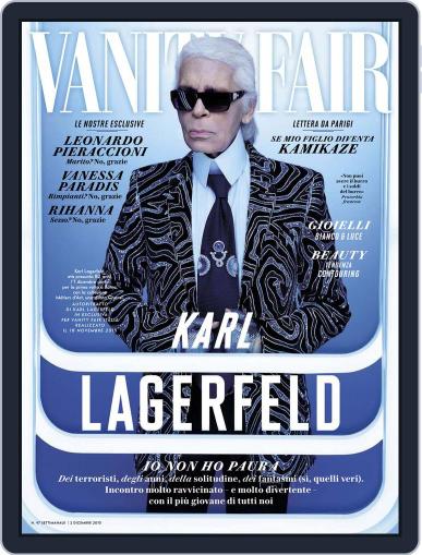 Vanity Fair Italia November 25th, 2015 Digital Back Issue Cover