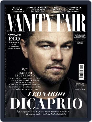 Vanity Fair Italia February 24th, 2016 Digital Back Issue Cover