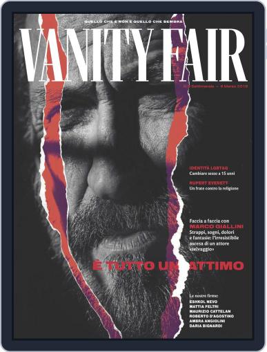 Vanity Fair Italia March 6th, 2019 Digital Back Issue Cover