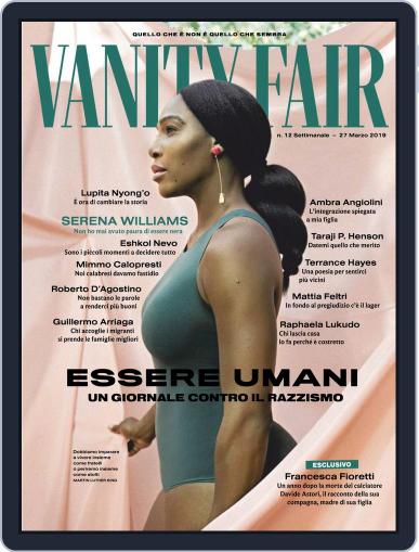 Vanity Fair Italia March 27th, 2019 Digital Back Issue Cover
