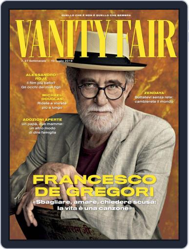 Vanity Fair Italia July 10th, 2019 Digital Back Issue Cover