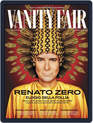 Vanity Fair Italia September 18th, 2019 Digital Back Issue Cover