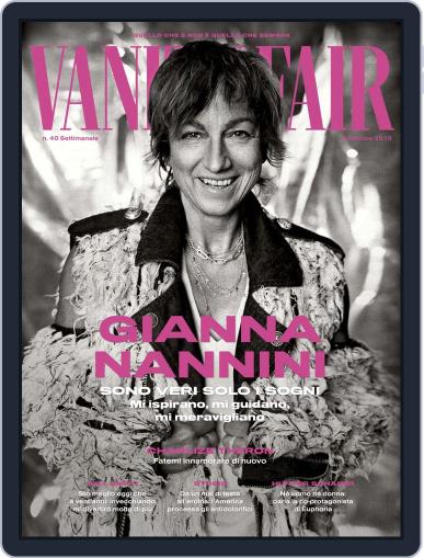 Vanity Fair Italia October 9th, 2019 Digital Back Issue Cover