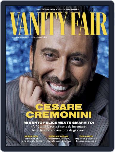 Vanity Fair Italia November 13th, 2019 Digital Back Issue Cover
