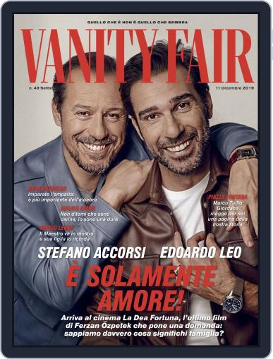Vanity Fair Italia December 11th, 2019 Digital Back Issue Cover