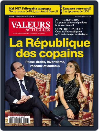 Valeurs Actuelles July 23rd, 2015 Digital Back Issue Cover
