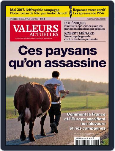 Valeurs Actuelles July 29th, 2015 Digital Back Issue Cover
