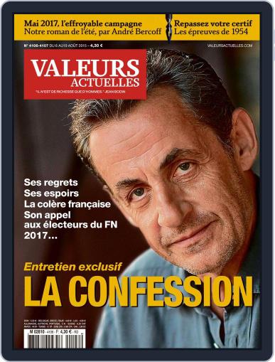 Valeurs Actuelles August 6th, 2015 Digital Back Issue Cover