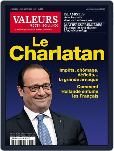 Valeurs Actuelles September 2nd, 2015 Digital Back Issue Cover