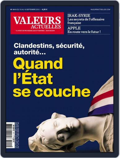 Valeurs Actuelles September 9th, 2015 Digital Back Issue Cover