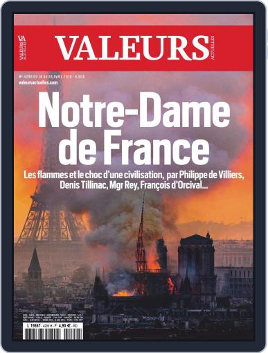 Valeurs Actuelles April 18th, 2019 Digital Back Issue Cover