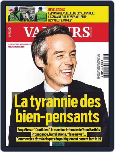 Valeurs Actuelles November 21st, 2019 Digital Back Issue Cover