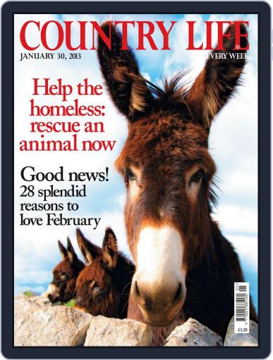 Country Life January 29th, 2013 Digital Back Issue Cover