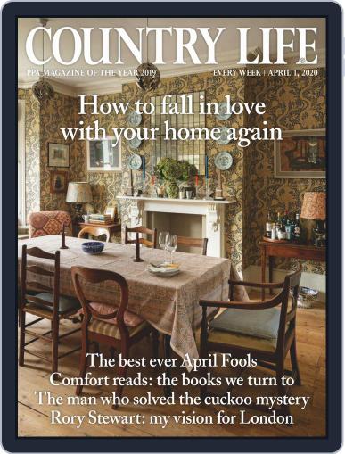 Country Life April 1st, 2020 Digital Back Issue Cover