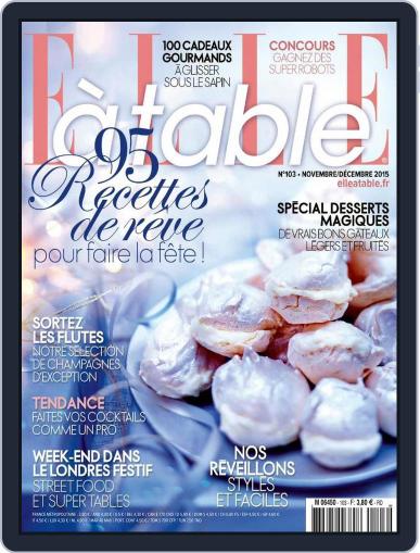 ELLE à Table November 10th, 2015 Digital Back Issue Cover