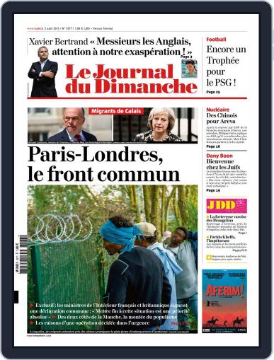 Le Journal du dimanche August 2nd, 2015 Digital Back Issue Cover
