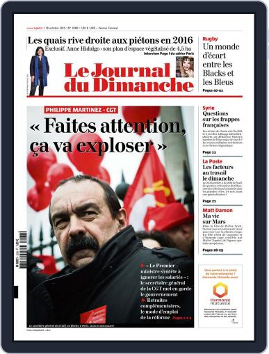 Le Journal du dimanche October 17th, 2015 Digital Back Issue Cover