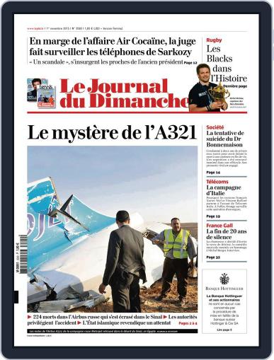 Le Journal du dimanche November 1st, 2015 Digital Back Issue Cover