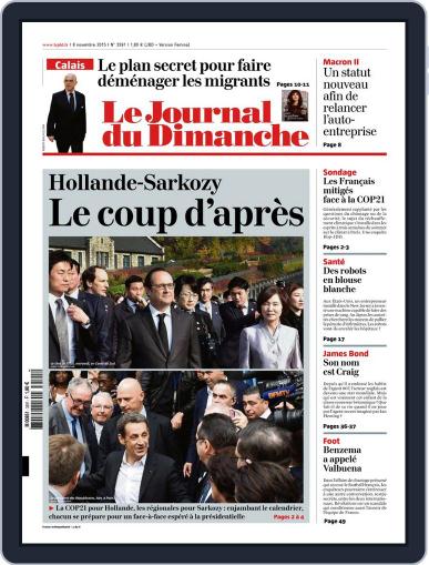 Le Journal du dimanche November 7th, 2015 Digital Back Issue Cover