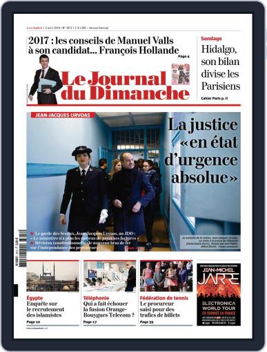 Le Journal du dimanche April 3rd, 2016 Digital Back Issue Cover