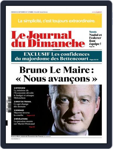 Le Journal du dimanche September 24th, 2017 Digital Back Issue Cover