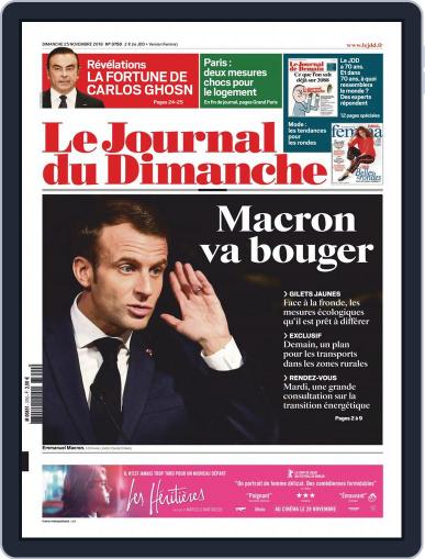 Le Journal du dimanche November 25th, 2018 Digital Back Issue Cover