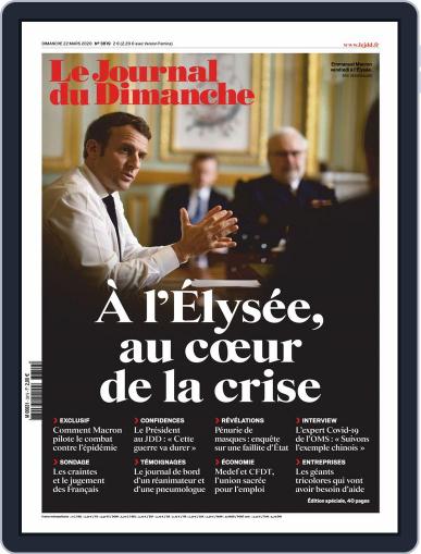 Le Journal du dimanche March 22nd, 2020 Digital Back Issue Cover