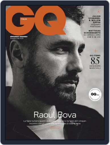 Gq Italia December 1st, 2018 Digital Back Issue Cover
