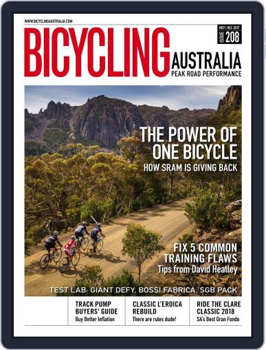 Bicycling Australia November 1st, 2017 Digital Back Issue Cover
