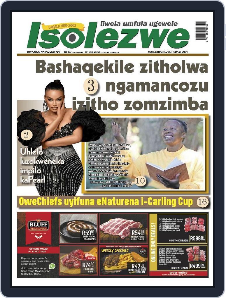 Isolezwe October 9th, 2024 Digital Back Issue Cover