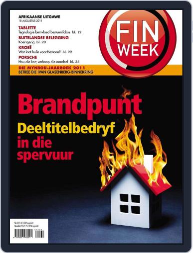 Finweek - Afrikaans August 11th, 2011 Digital Back Issue Cover