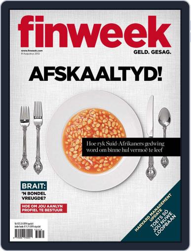 Finweek - Afrikaans August 2nd, 2012 Digital Back Issue Cover