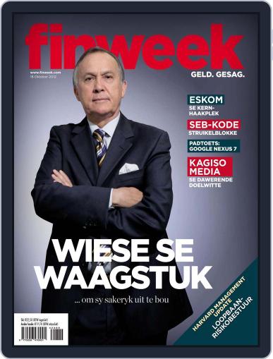Finweek - Afrikaans October 11th, 2012 Digital Back Issue Cover